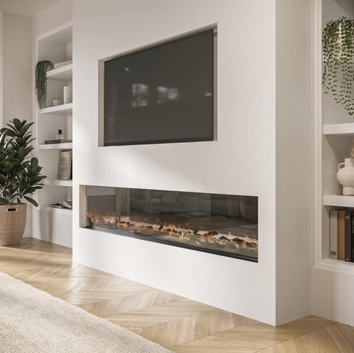 Media wall inset electric - wall,