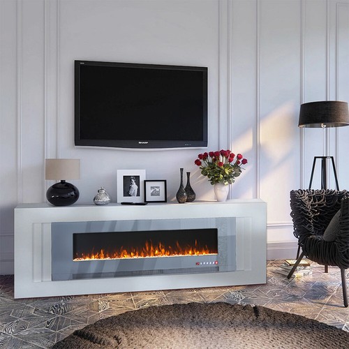 Media log electric heater - log,